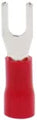Terminal horquilla 1/8” (22-16 AWG) rojo (10 por paquete)
