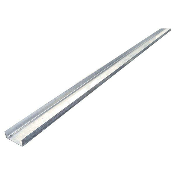 Canal para cielo gypsum U-Channel (perfil rigidizador) (38 mm x 4.88 metros x 0.70 mm) calibre 20
