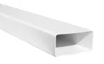 Tubo bajante para canoa PVC rectangular 50 x 100 mm (2" x 4") x 3 metros
