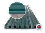 Lamina techo rectangular esmaltada verde 0.42 mm x 1.06 x 3.66 metros ArcelorMittal