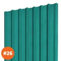 Lamina techo rectangular esmaltada verde 0.46 mm x 1.06 x 1.83 metros Metalco