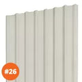 Lamina techo rectangular esmaltada blanca 0.46 mm x 1.06 x 3.66 metros Metalco