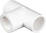 Tee potable con rosca PVC SCH40 38 mm (1-1/2")