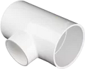 Tee potable lisa reducida PVC SCH40 18 a 12 mm (3/4" a 1/2")