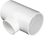 Tee potable lisa reducida PVC SCH40 18 a 12 mm (3/4" a 1/2")