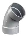 Codo sanitario 45° PVC SDR32.5 pared delgada 150 mm (6")