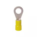 Terminal anillo 1/4” (12-10 AWG) amarillo (10 por paquete)
