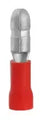 Terminal macho .156" (22-16 AWG) redondo rojo (10 por paquete)