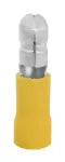 Terminal macho .195" (12-10 AWG) redondo amarillo (10 por paquete)