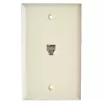 Conector sencillo para telefono RJ11 UL marfil Eagle 3532-V