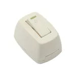 Pulsador para timbre tipo parche 15A 220V marfil Eagle 10152