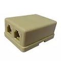 Conector modular parche telefono 2 salidas