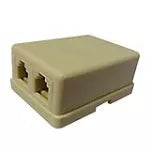 Conector modular parche telefono 2 salidas