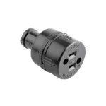 Toma de hule para extension electrica 15A 110V negro Eagle 226