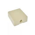 Conector sencillo tipo parche para telefono RJ11 marfil Eagle 3556