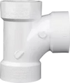 Tee sanitaria PVC SCH40 pared gruesa 150 mm (6")