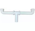 Sifon para fregadero doble 38 mm (1-1/2") plastico de pared