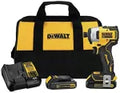 Atornillador de impacto 1/4" sin carbones 20V Dewalt DCF809C2 (incluye cargador y 2 baterias 1.3Ah)