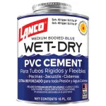 Pegamento PVC agua fria y caliente Wet-Dry azul 1/8 galon Lanco SM248-6