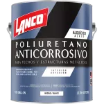 Pintura anticorrosiva poliuretano para techos y estructuras metalicas galon Lanco MM92-4 (negro)