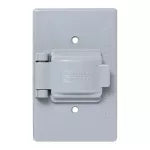 Placa sencilla para intemperie gris Eagle 1961