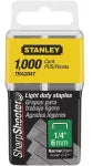 Grapa uso ligero 1/4" Stanley TRA204T (1000 por paquete)