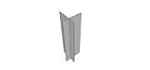Esquinero aluminio natural para siding machimbrado y fachada Tek 17 x 17 mm x 6.4 metros