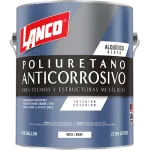 Pintura anticorrosiva poliuretano para techos y estructuras metalicas galon Lanco MM86-4 (gris)