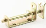 Picaporte de pin #4 (3/8") de acero galvanizado con recibidor 1" x 1/8" PPN4