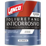 Pintura anticorrosiva poliuretano para techos y estructuras metalicas cuarto Lanco MM91-5 (teja)