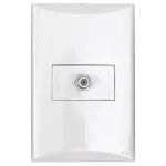 Conector para TV coaxial blanco Plata Eagle 1007-W