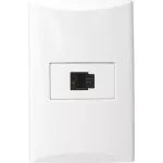Conector para telefono RJ11 blanco Plata Eagle 1008-W