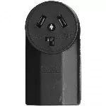 Toma tipo parche 3 polos 30A 125-250V UL negro Eagle 125
