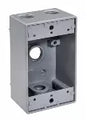 Caja EMT rectangular de uso pesado para intemperie 4 huecos 3/4"