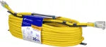 Extension electrica reforzada aterrizada 1 toma 30 metros amarilla 13A 14AWG Volteck ERA-30X14 / 48069