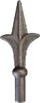 Punta lanza francesa 54 x 130 mm (13 mm) hierro forjado decorativo para rejas 126/B/3