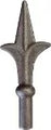 Punta lanza francesa 54 x 130 mm (13 mm) hierro forjado decorativo para rejas 126/B/3