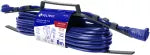 Extension electrica de uso rudo aterrizada 1 toma 8 metros azul 16AWG Volteck ERA-8X16 / 48058