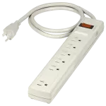 Regleta 6 tomas con supresor 450J 15A 125V blanca Volteck MUL-645 / 47184