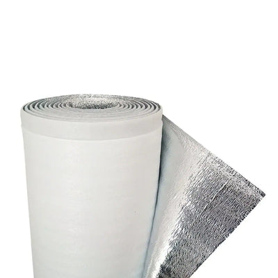 Aislante termico aluminio rollo 5 mm x 1 x 20 metros (20.00 m2) una cara