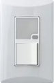 Interruptor 15A 120V con luz LED guia blanco Plata Eagle 1024-W