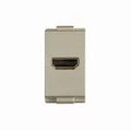 Conector para salida de video HDMI 1A 5V champagne T&J Eagle 8051-CH