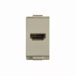 Conector para salida de video HDMI 1A 5V champagne T&J Eagle 8051-CH