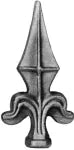 Punta lanza flor liz 120 mm (20 mm) hierro forjado decorativo para rejas 126/8