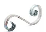 Rizo 65 x 150 mm (12 x 6 mm) hierro forjado decorativo para rejas 80/A/11