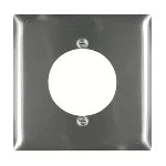 Placa de acero inoxidable 302/304L con tornillos para tomacorriente