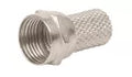 Fitting de rosca para cable coaxial RG-6 hembra tipo F Volteck COCO-6R / 48482 (4 por paquete)