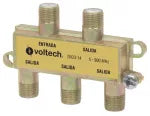 Distribuidor coaxial CATV splitter 1 entrada 4 salidas Volteck DICO-14 / 48477