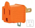 Adaptador polarizado para enchufe 15A 127V (3 a 2) Volteck AD-32N / 46253 (2 por paquete)
