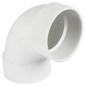 Codo sanitario 90° PVC SCH40 pared gruesa 38 mm (1-1/2")